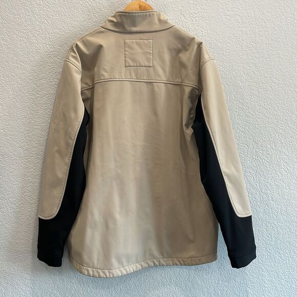 RedHead Black & Tan SoftShell Windproof Jacket Size Large - Picture 7 of 8